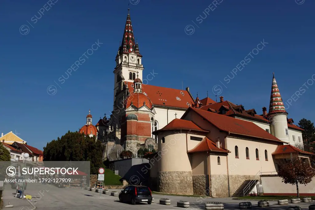 Croatia, Hrvatsko Zagorje, Krapina Zagorje county, Marija Bistrica, known for its black Madonna in the church, responsible for many miracles and causi...