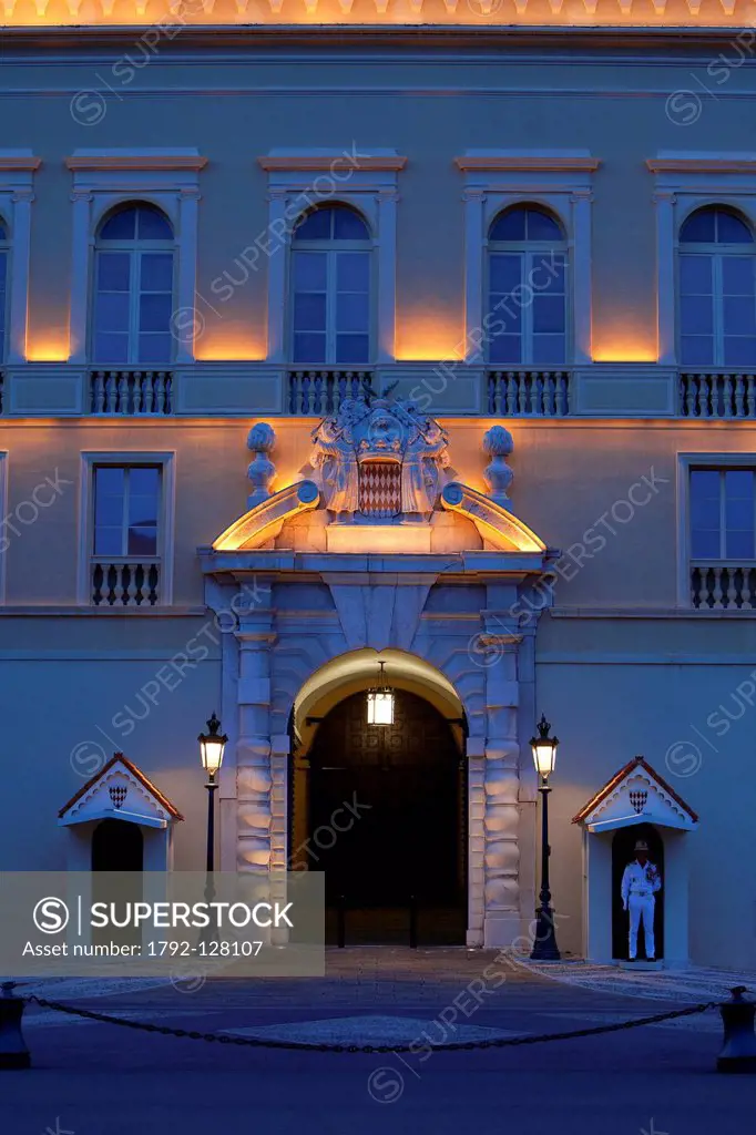 Principality of Monaco, Monaco, Place du Palais Palace square, royal palace