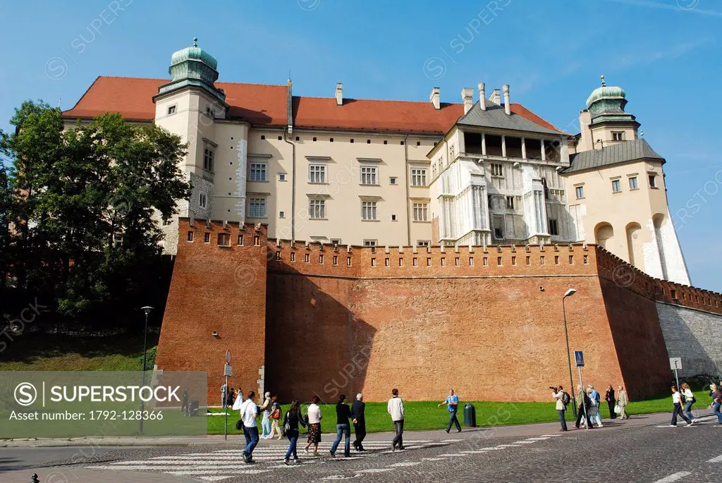 Poland, Lesser Poland region, Krakow, old town Stare Miasto listed as World Heritage by UNESCO, Wawel Hill and the Royal Castle