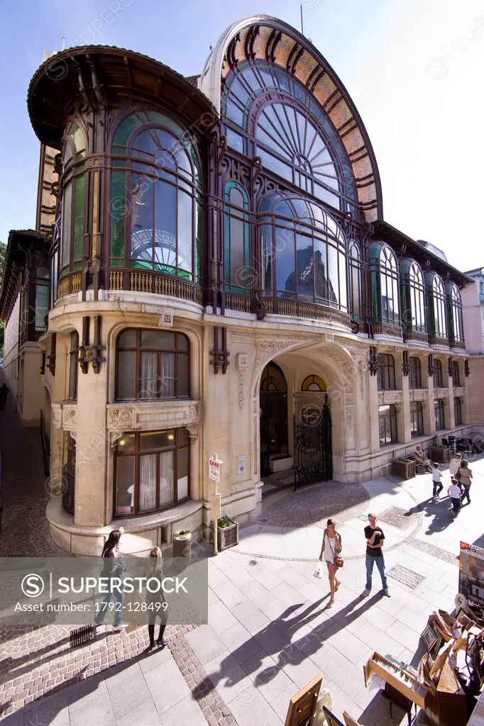 France, Haute Savoie, Chablais, Evian les Bains, Buvette Cachat, masterpiece of the thermal architecture built in 1903