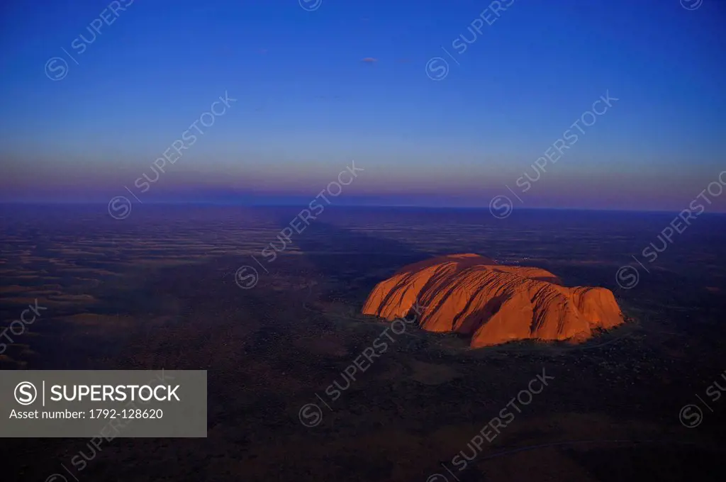 Australia, Northern Territory, Uluru_Kata Tjuta National Park listed as World Heritage by UNESCO, Ayers Rock or Uluru , sandstone rock sacred place fo...