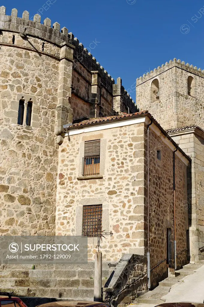 Spain, Extremadura, Jarandilla of Vera, the parish of Santa Maria de la Torre of the 15th Century