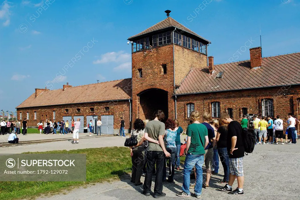 Poland, Silesian region, near Krakow, village of Oswiecim, the camp of extermination of Auschwitz II_Birkenau, listed as World Heritage by UNESCO, the...