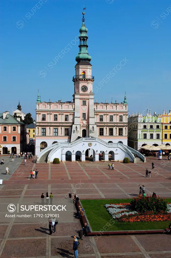 Poland, Lublin region, Zamosc, Renaissance city listed as World Heritage by UNESCO, built between 1580 and 1600 by italian architect Bernardo Morando,...
