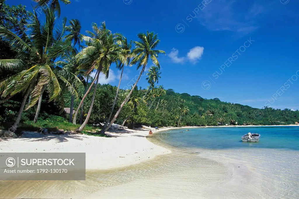 France, French Polynesia, Leeward archipelago, Bora Bora, beach Matira