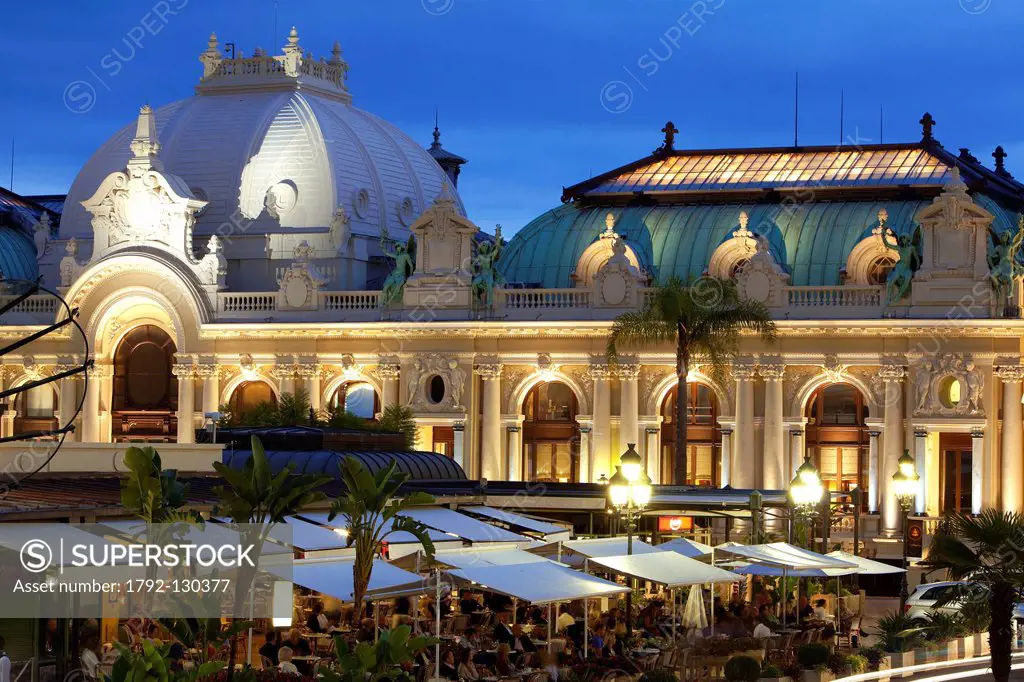 Principality of Monaco, Monaco, Monte Carlo, Societe des Bains de Mer de Monaco, Place du Casino Casino square, Casino, Compulsory Mention: Societe de...