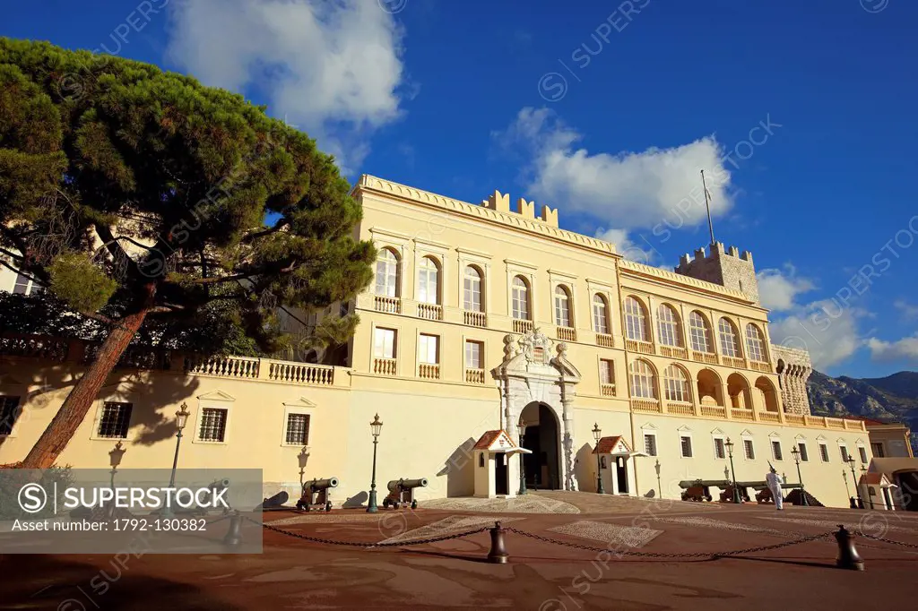 Principality of Monaco, Monaco, Place du Palais Palace square, royal palace