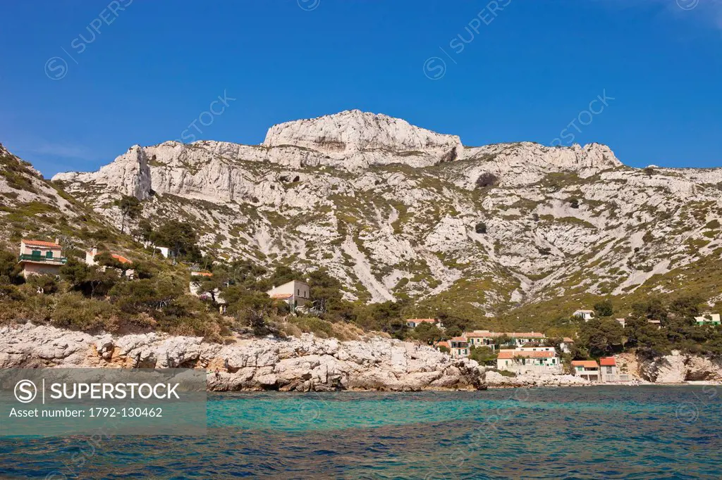 France, Bouches du Rhone, Marseille, the Creek Calanque of Marseilleveyre