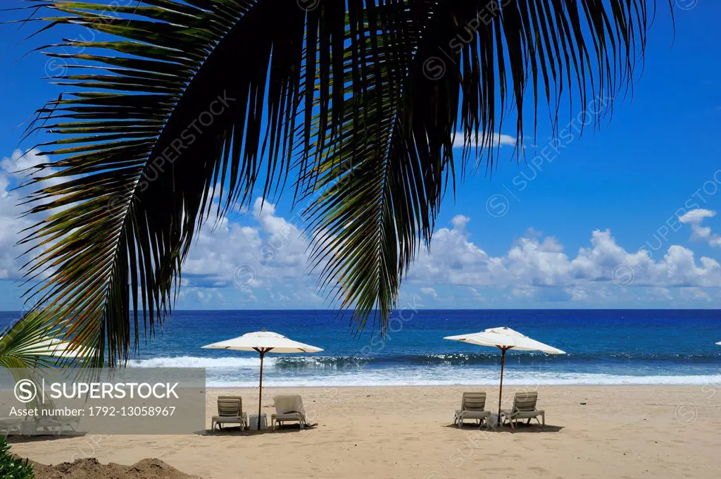 France, Ile de la Reunion (French overseas department), West Coast, Saint Gilles les Bains, Boucan Canot beach, Le Saint Alexis luxury hotel