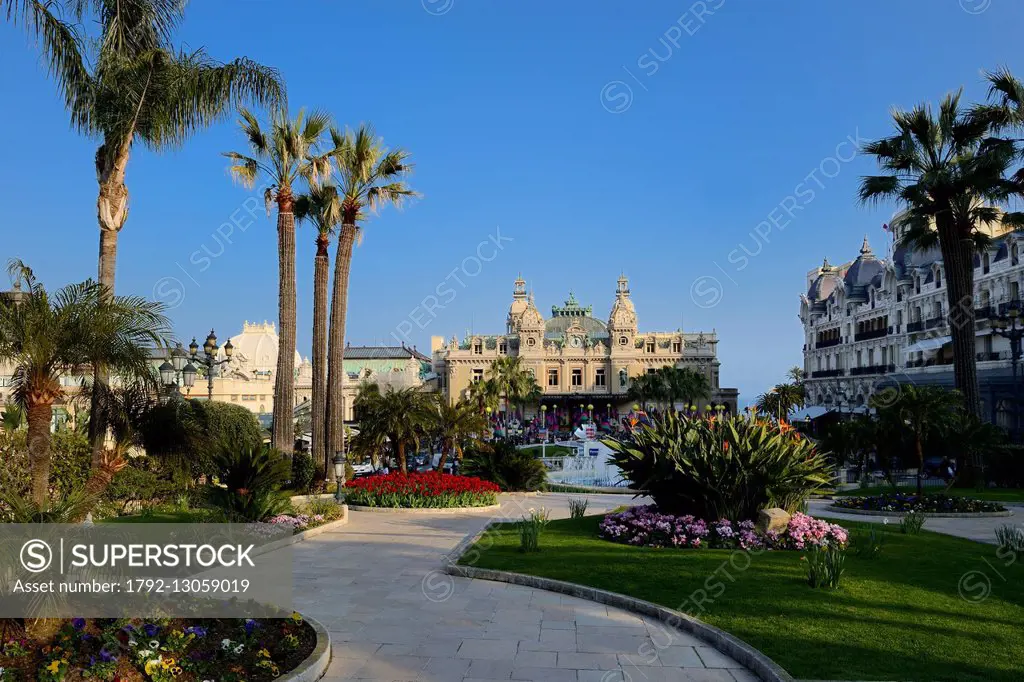 Principality of Monaco, Monaco, Societe des Bains de Mer de Monaco, Place du Casino (Casino square), Casino, Compulsory Mention : Societe des Bains de...
