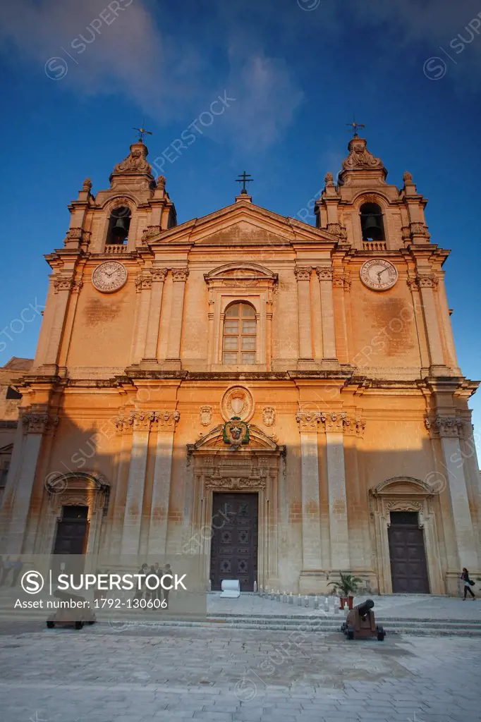 Malta, Mdina, The St Paul cathedral