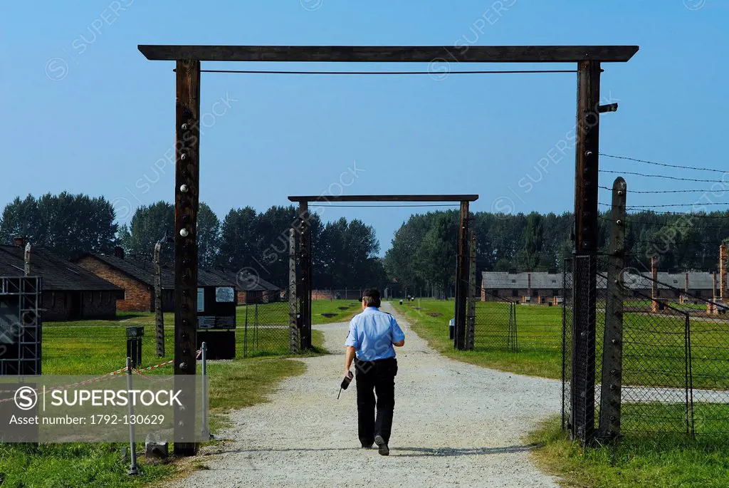 Poland, Silesian region, near Krakow, village of Oswiecim, the camp of extermination of Auschwitz II_Birkenau, listed as World Heritage by UNESCO