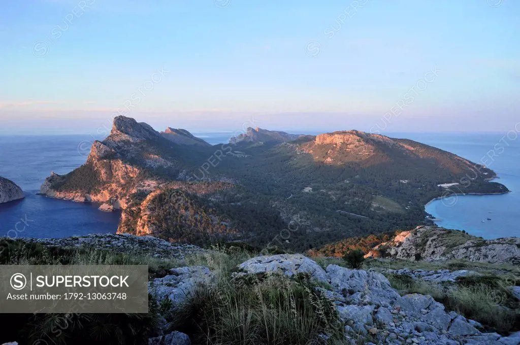 Spain, Balearic Islands, Mallorca, Formentor peninsula, overview of the peninsula