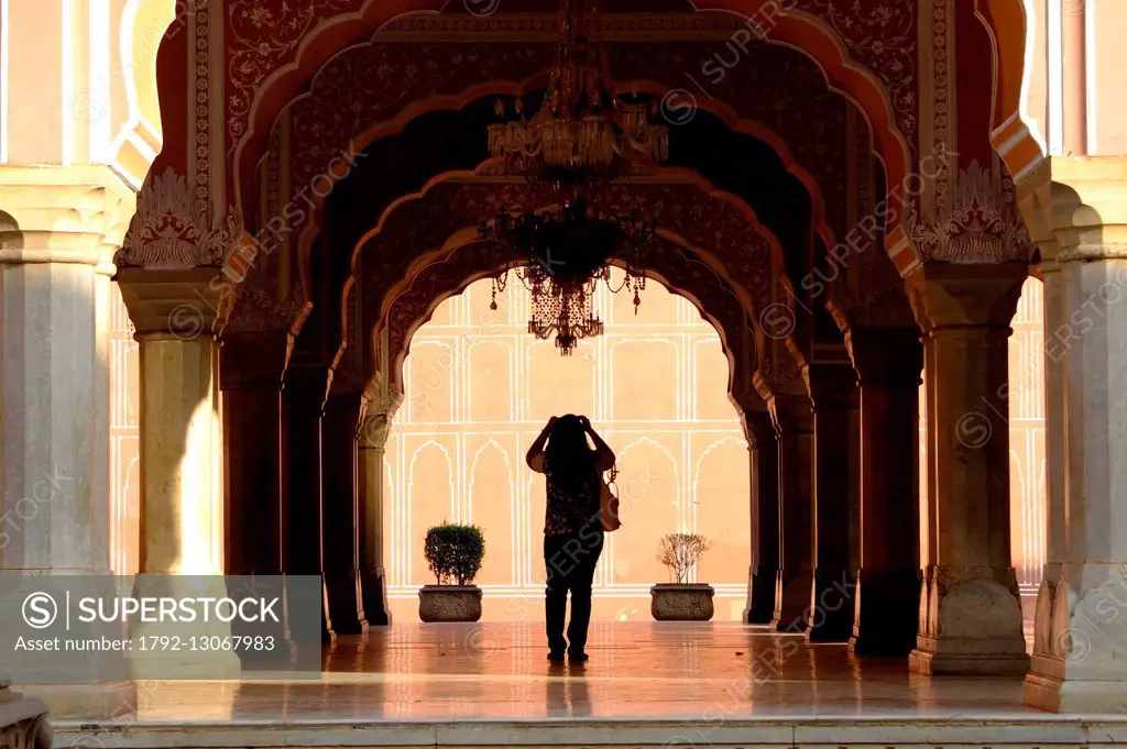 India, Rajasthan, Jaipur, City Palace built between 1729 and 1732, initially by Sawai Jai Singh II