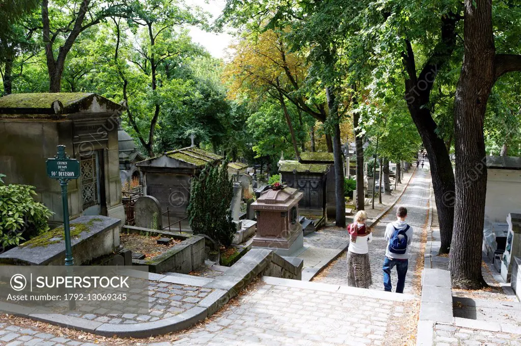 France, Paris, Pere Lachaise cemetery