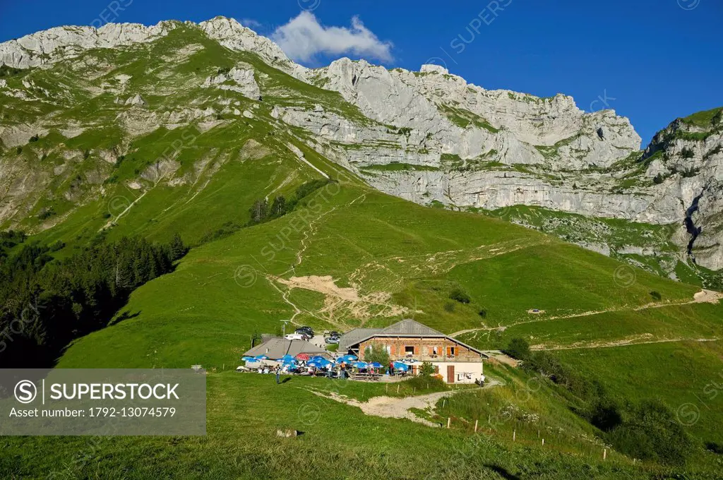 France, Haute Savoie, Massif des Bornes, Annecy, cottage of Aulp