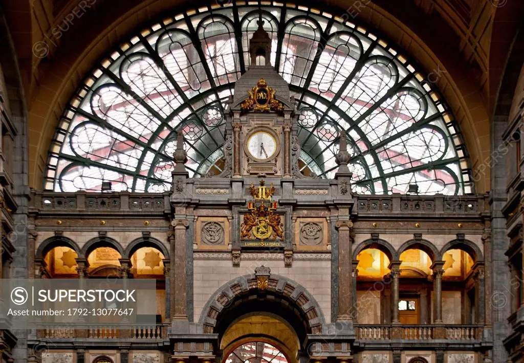Belgium, Flanders, Antwerp, Antwerp Central Station