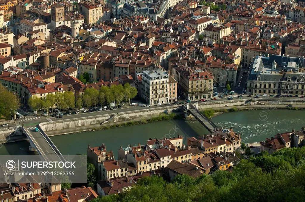France, Isere, Grenoble, the banks of the Isere