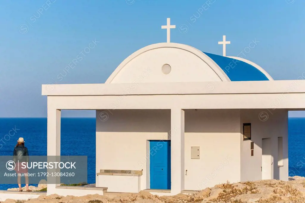 Cyprus, Famagusta Bay, Cape Greko, National Forest Park, church of Agioi Anargyroi
