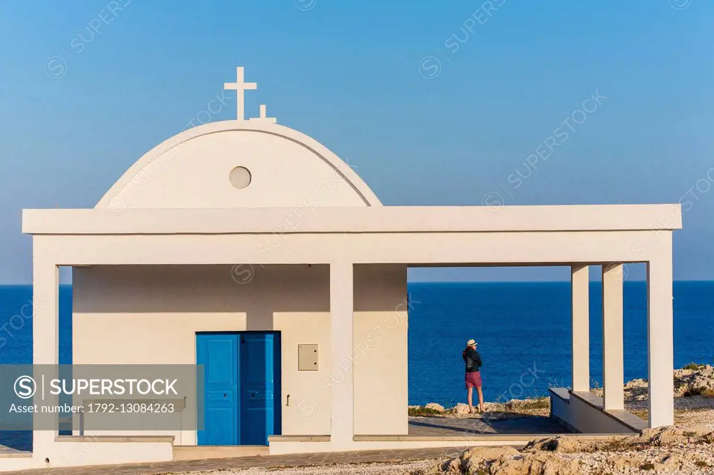 Cyprus, Famagusta Bay, Cape Greko, National Forest Park, church of Agioi Anargyroi