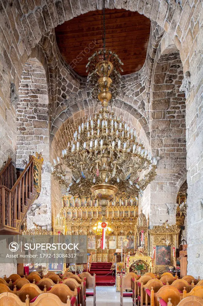 Cyprus, Larnaca, Orthodox church of Saint Lazarus (Ayios Lazaros) which originated in the 9th century to house the tomb of Lazarus, inside dating main...