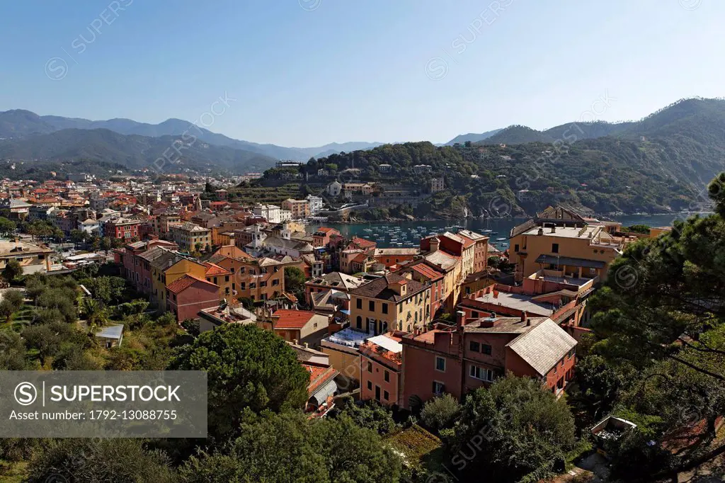 Italy, Liguria, Sestri Levante, overview