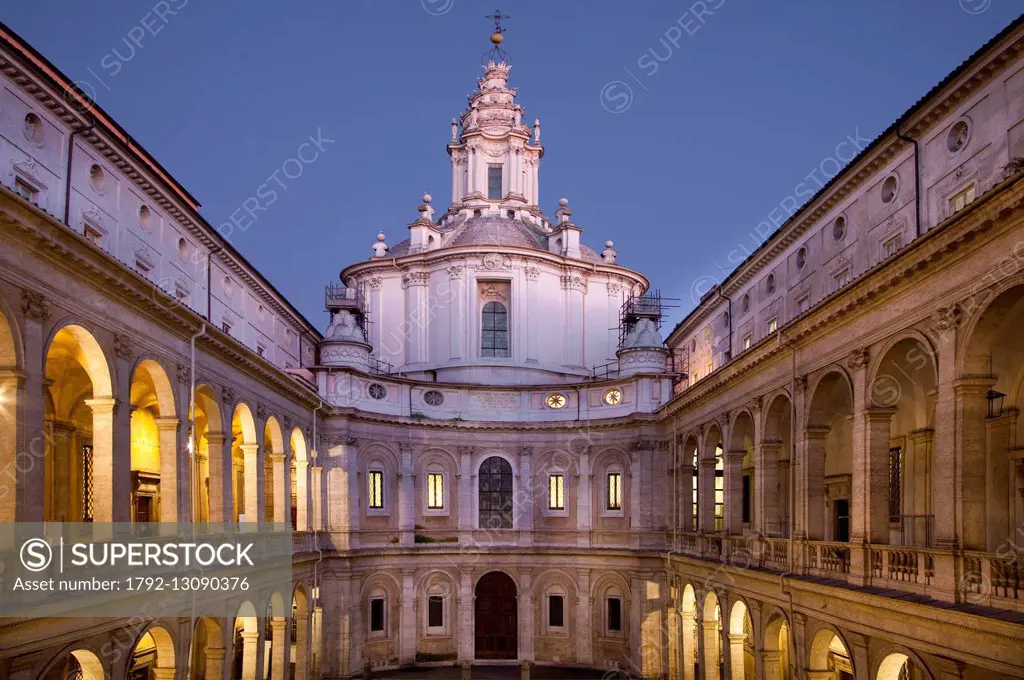 Italy, Lazio, Rome, historical center listed as World Heritage by UNESCO, Sant'Ivo alla Sapienza