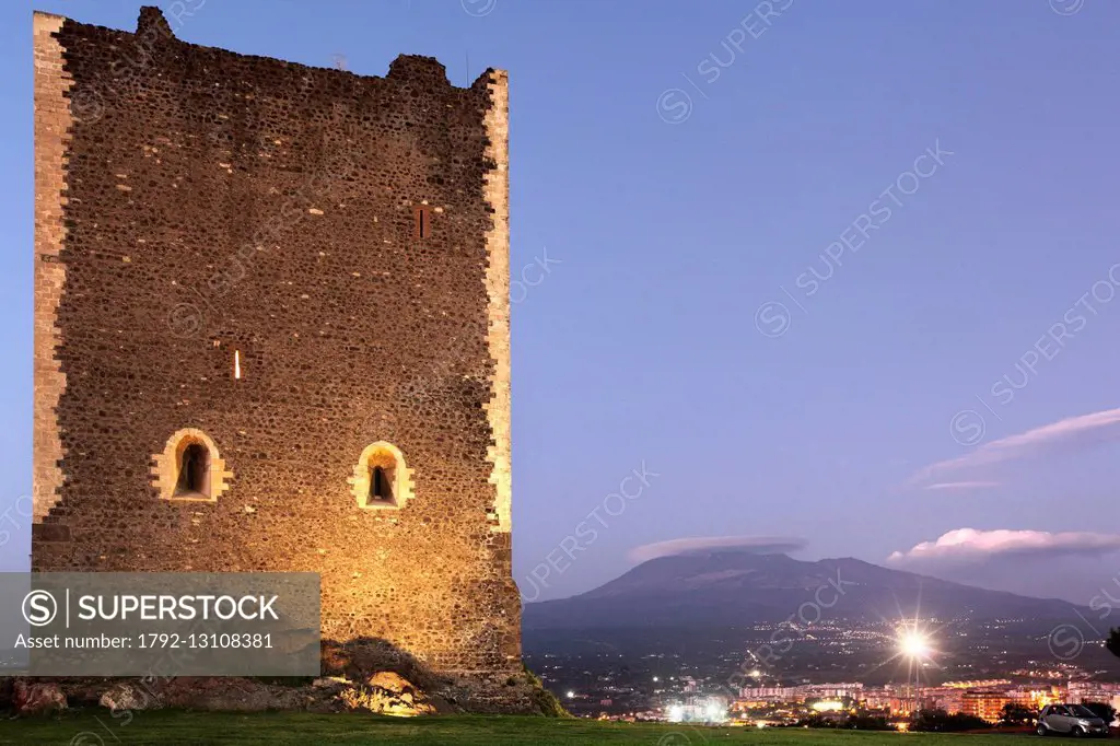 Italy, Sicily, Catania, Paternò, the Norman Castle