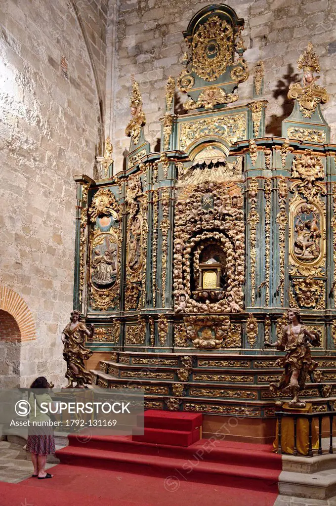 Spain, Extremadura, Plasencia, cathedral Vieja, altarpiece