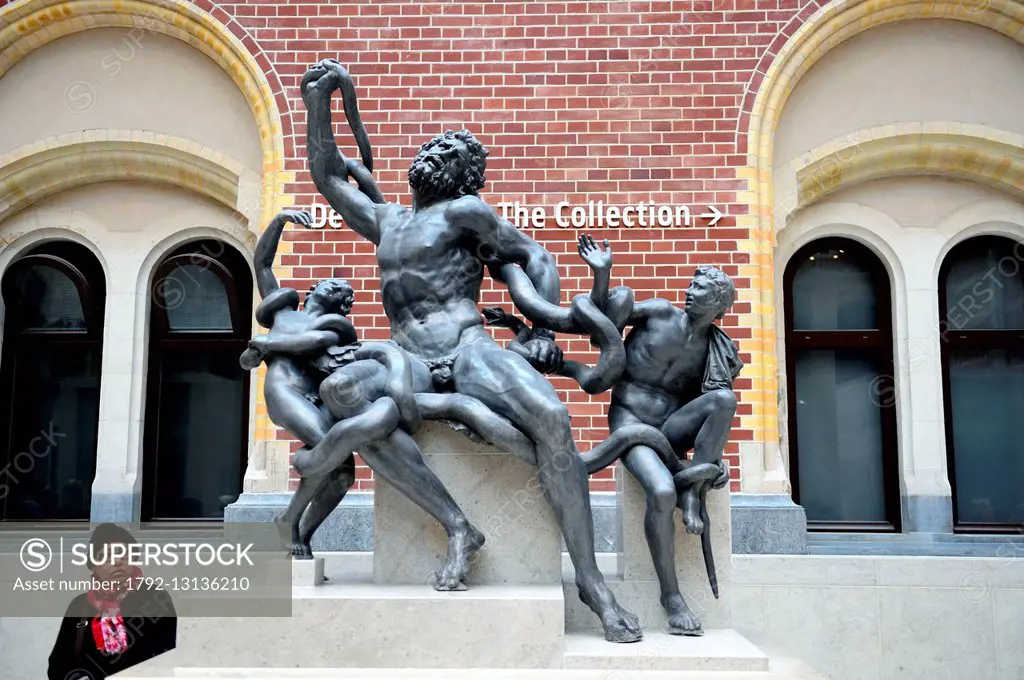Netherlands, Amsterdam, the Rijksmuseum, statue of Laocoon and his sons