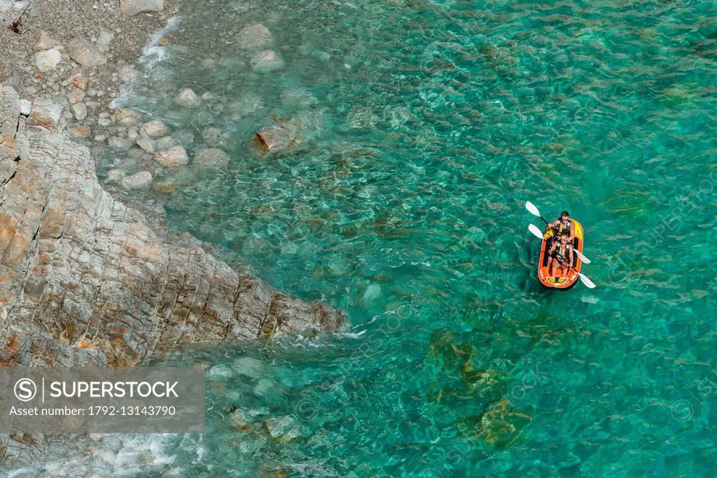 France, Finistere, Crozon, kayak on the Crozon Peninsula
