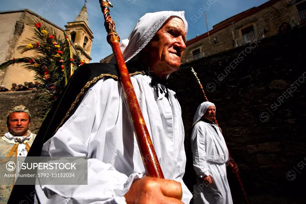 Italy, Sicily, Gangi, Easter procession
