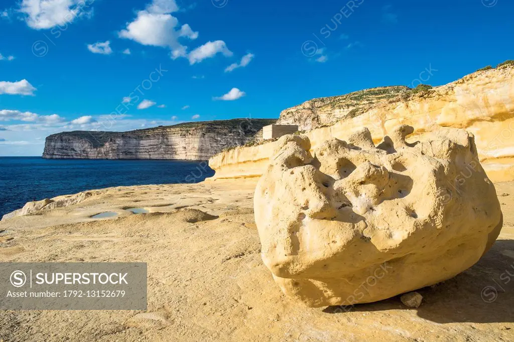 Malta, Gozo island, Xlendi, Xlendi bay