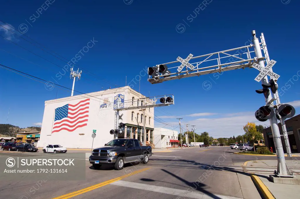 United States, South Dakota, Black Hills, Rapid City, traffic light