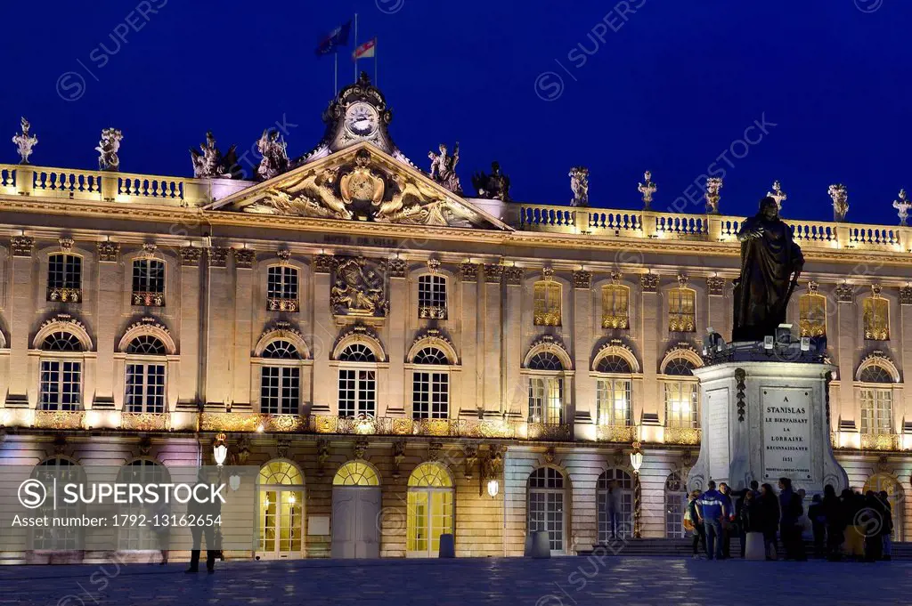 France, Meurthe et Moselle, Nancy, Place Stanislas (former Place Royale) built by Stanislas Leszczynski in the 18th century, listed as World Heritage ...