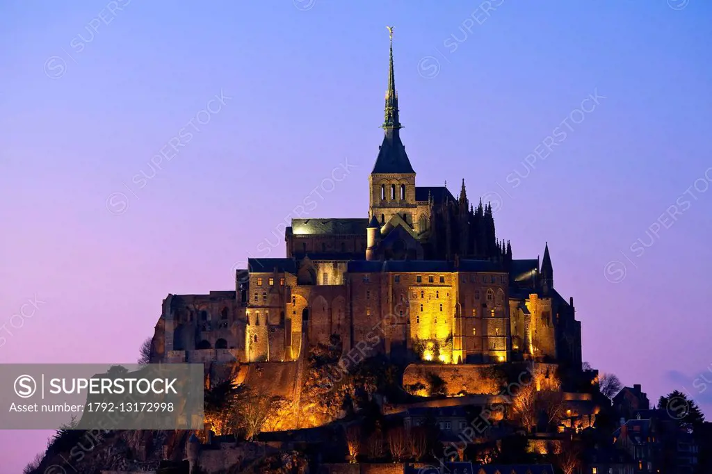 France, Manche, Bay of Mont Saint Michel, listed as World Heritage by UNESCO, Mont Saint Michel