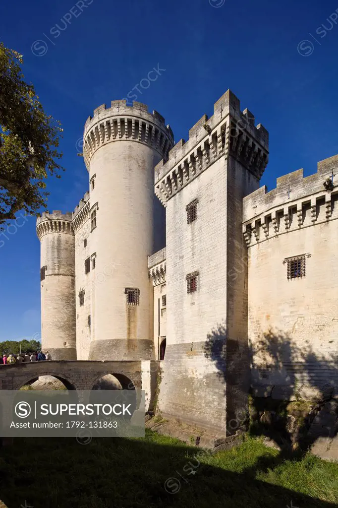France, Bouches du Rhone, Alpilles, Tarascon, Chateau du Roi Rene King Rene´s Castle of the 14th_15th century