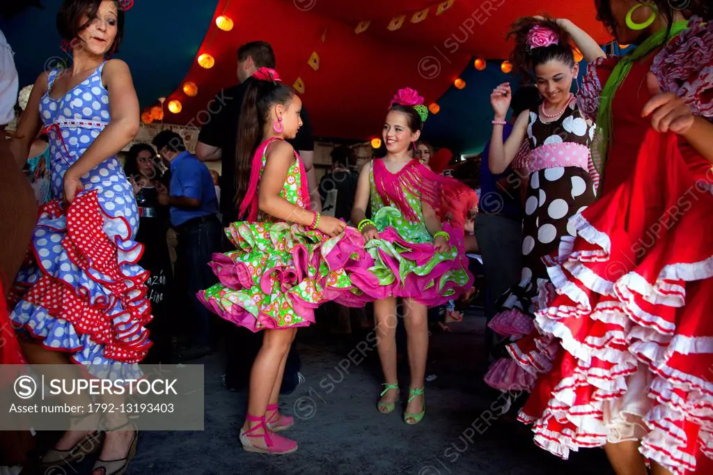 Spain, Andalusia, Cordoba, Feria de Cordoba, Cordoba Fair, City's Folkloristic celebration