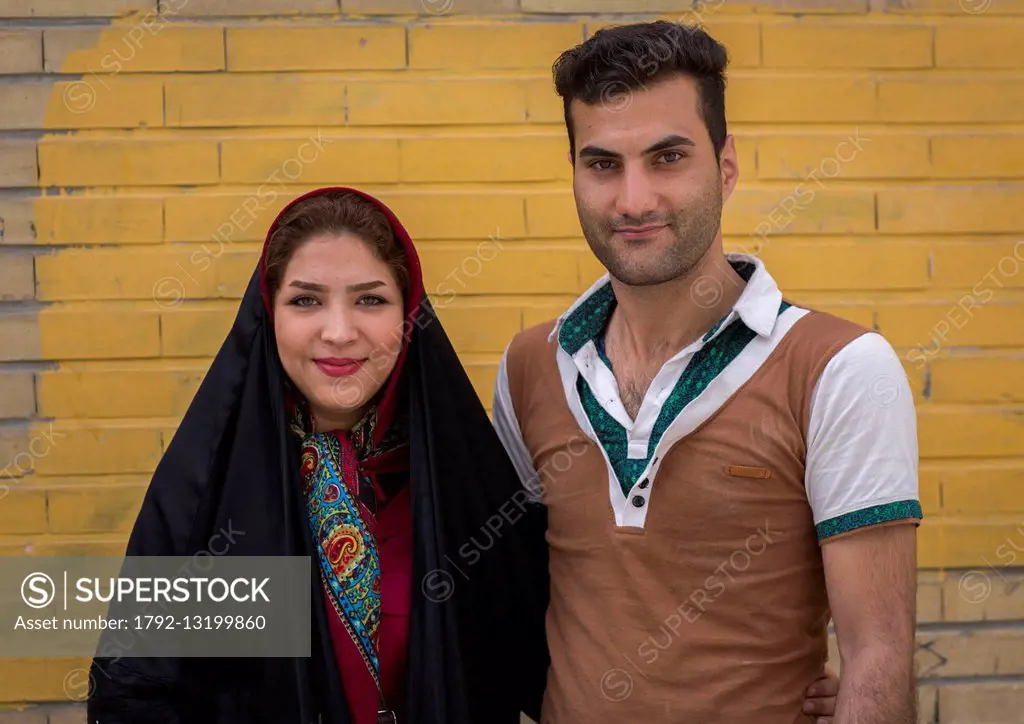 Iran, Tehran province, Tehran, smiling Iranian couple