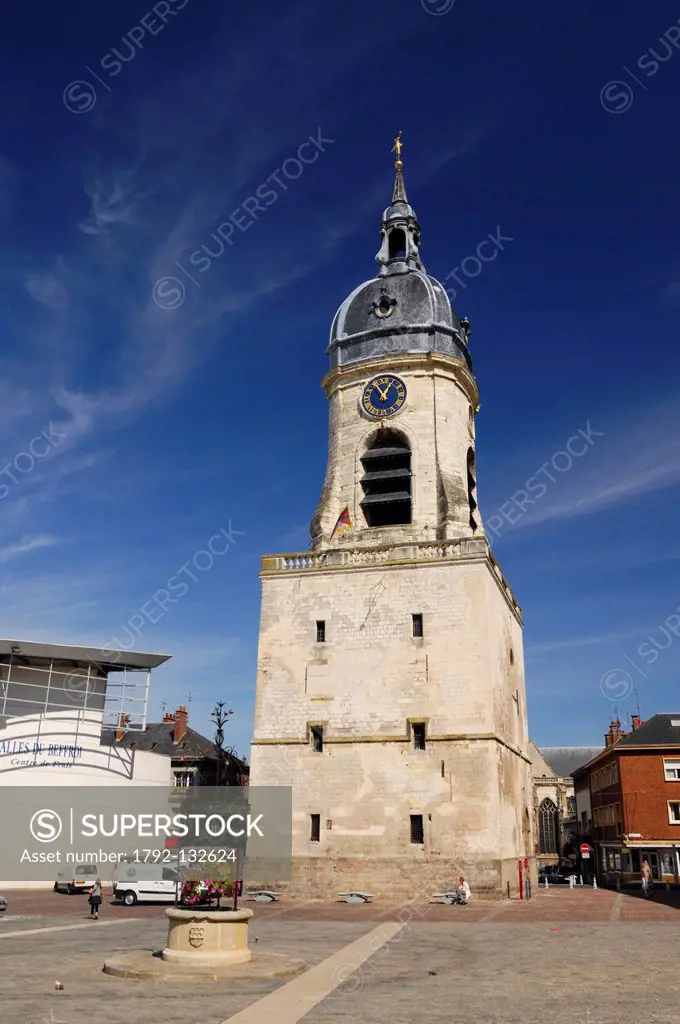 France, Somme, Amiens, Amiens Belfry tower listed as World Heritage by UNESCO
