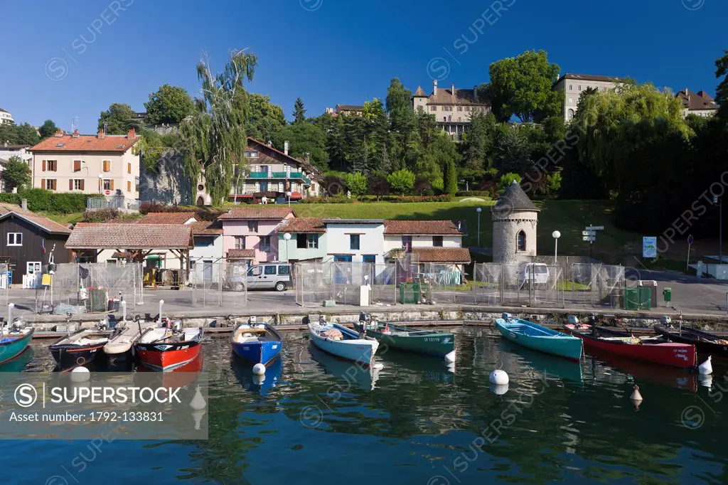 France, Haute Savoie, Le Chablais, Thonon les Bains, the fishing port