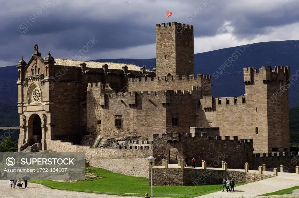 Spain, Navarra, Sanguesa, San Javier monastery and fortress, dated 10 th century