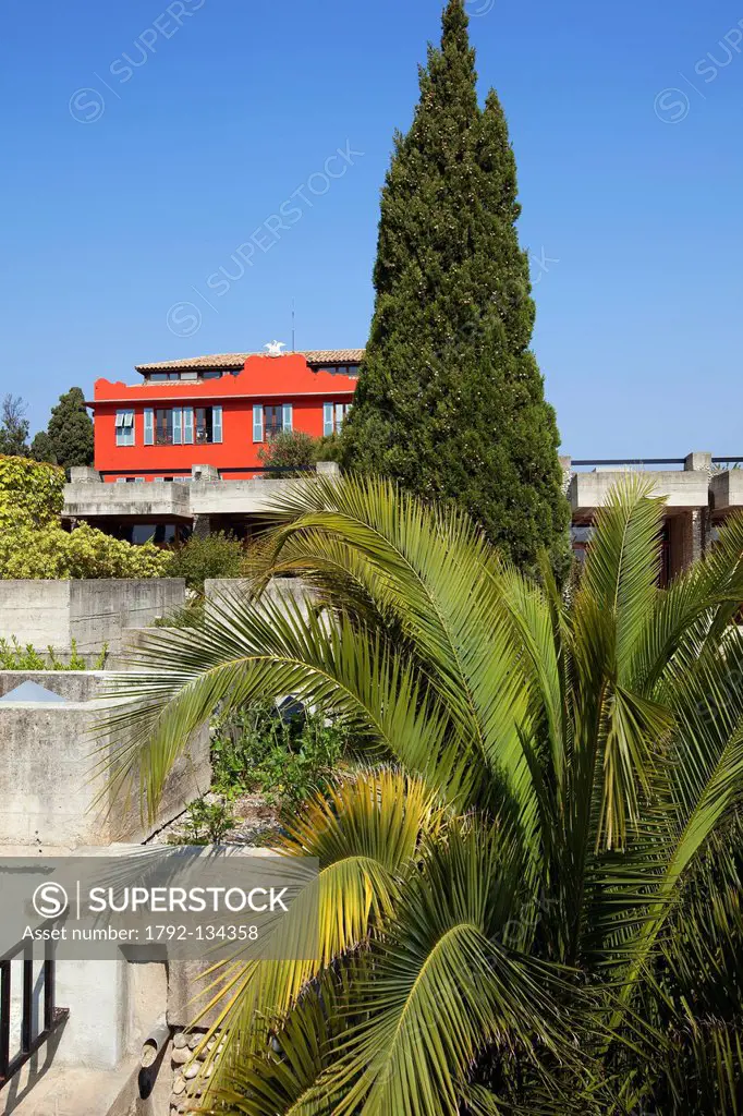 France, Alpes Maritimes, Nice, Saint Bartholomew hill, Villa Arson, Centre National d´Art Contemporain, which opened in 1972, architect Michel Marot, ...