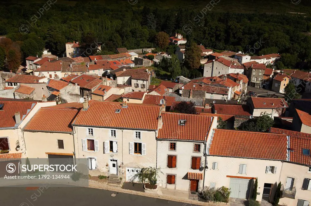 France, Puy de Dome, Saint Saturnin, labeled Les Plus Beaux Villages de France The Most Beautiful Villages of France