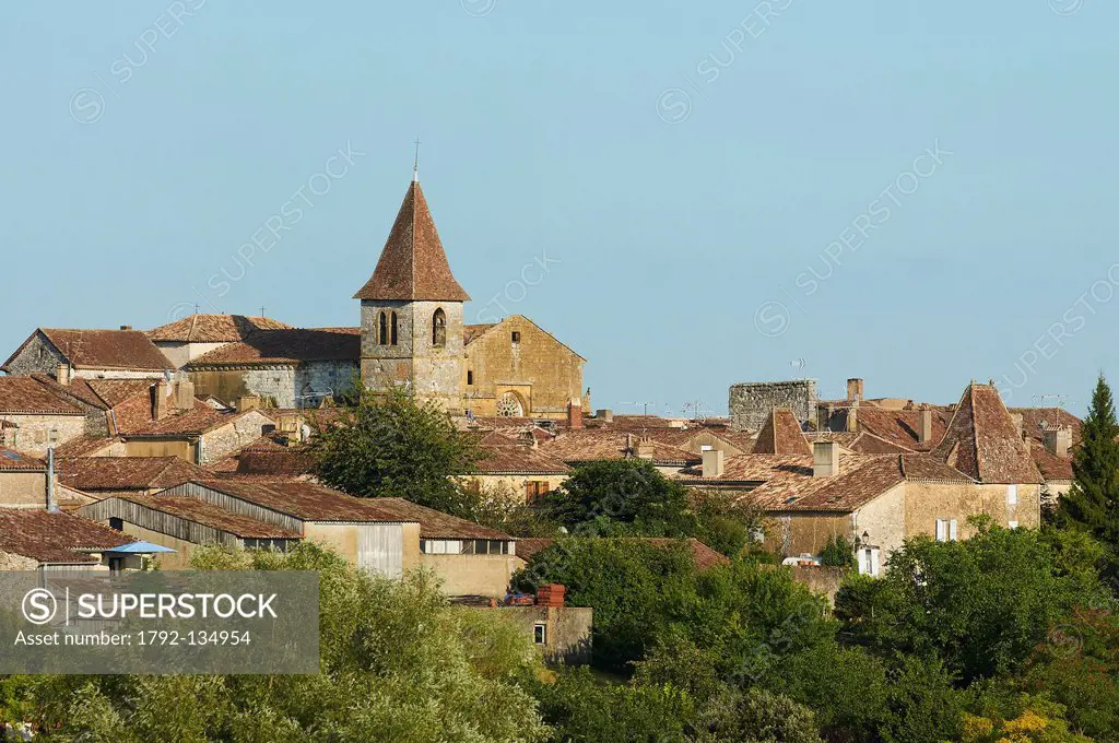France, Dordogne, Monpazier, labeled Les Plus Beaux Villages de France The Most Beautiful Villages of France