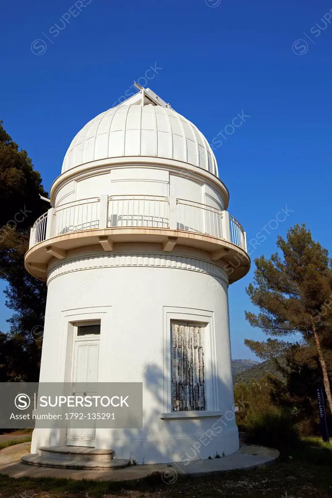 France, Alpes Maritimes, Nice, Mont Gros, the observatory was established in 1881 by philanthropist Raphael Bischoffsheim