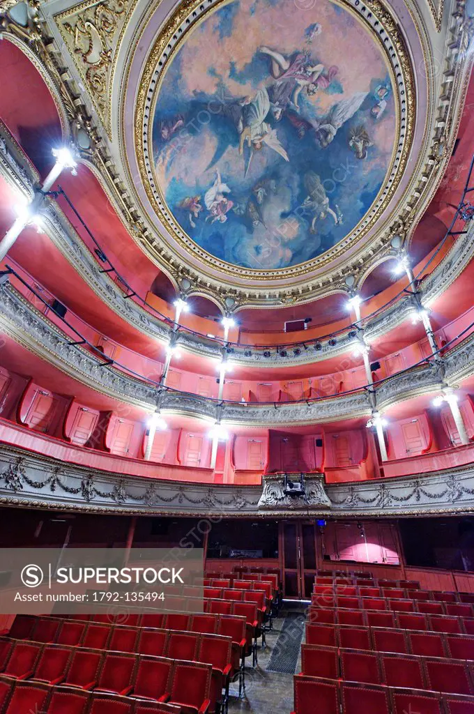 France, Meuse, Verdun, Municipal Theatre, designed by the architect Chenevier the theater is inspired by the Opera Garnier in Paris