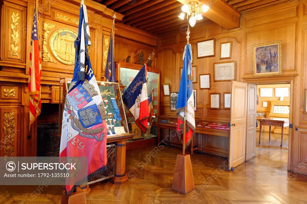 France, Meuse, Verdun, City Hall, Room Decorations opened in 1916, museum dedicated to World War I