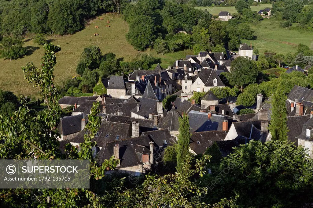 France, Correze, Turenne, labelled Les Plus Beaux Villages de France The Most Beautiful Villages of France