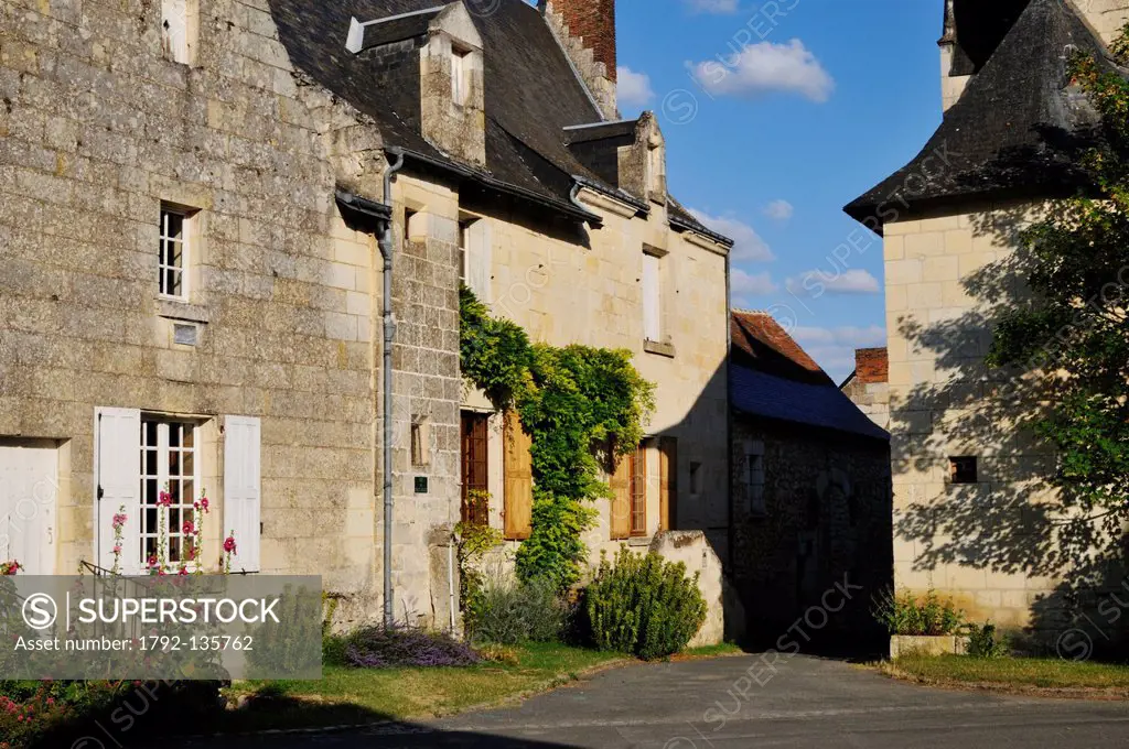 France, Indre et Loire, Crissay sur Manse, labeled Les Beaux Villages de France The Most Beautiful Villages of France, traditional houses